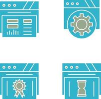 Dashboard and Browser Icon vector
