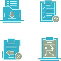 Save List and Task List Icon vector