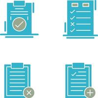 Today to Done Check List and Checkmark Icon vector