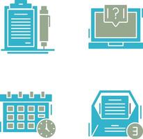 Contract and Question Icon vector