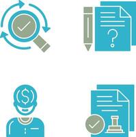 Research and Question Icon vector