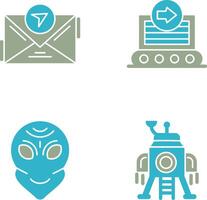 message and container Icon vector