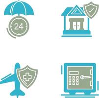 Protection and House Icon vector