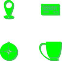 location and credit card Icon vector