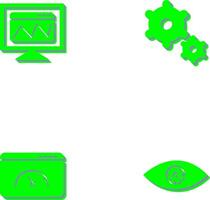 web analysis and preferences Icon vector