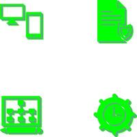 devices and private document Icon vector