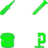 Awl and Screw Icon vector