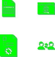 content planning and web support Icon vector