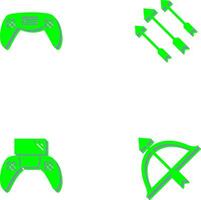 Gaming Console and Arrows Icon vector