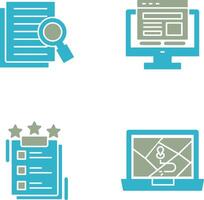 Details Looking and Adaptive Icon vector