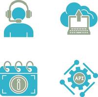 Helpline and backup Icon vector