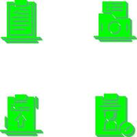 Clipboard and List Folder Icon vector