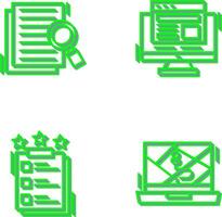 Details Looking and Adaptive Icon vector