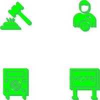 Gavel and Candidate Icon vector