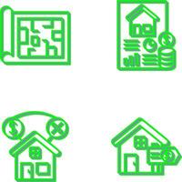 Blueprint and loan Icon vector