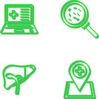 Laptop and Analytics Icon vector