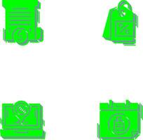 Bill and Price Tag Icon vector