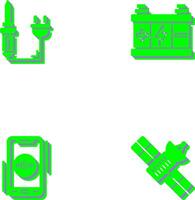 Soldering and Battery Icon vector