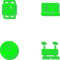 Smart Phone and Chat and Laptop Icon vector