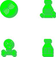 Dna and Tablets Icon vector