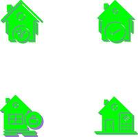 Vent and Houses Icon vector