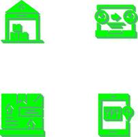 warehouse and delivery Icon vector