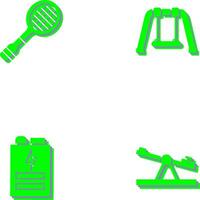 Racket and Swing Icon vector