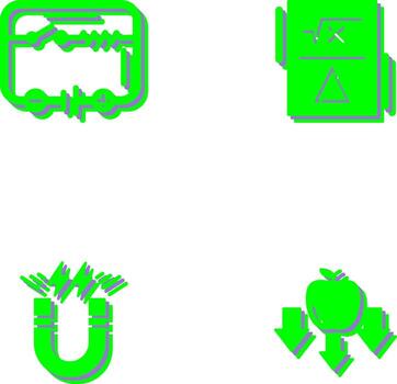 Electrical Circuit and Formula Icon vector