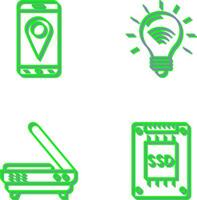 Gps and Smart Energy Icon vector