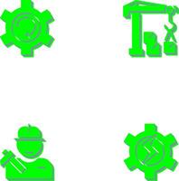 Upgrade and Robotic Arm Icon vector