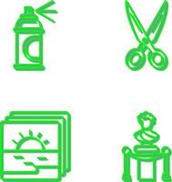 Spray and Scissors Icon vector