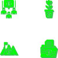 Growth and Money Icon vector