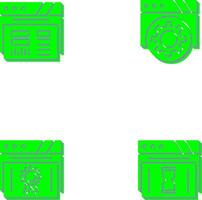 Dashboard and Browser Icon vector