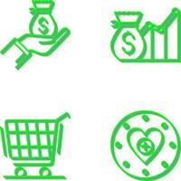 Wage and Email Icon vector