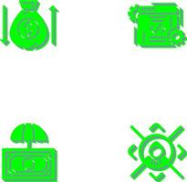 Money Bag and Coding Icon vector