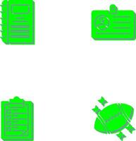 Notebook and CardSnack and Money Icon vector