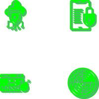 Data Protection and Smart Phone Icon vector