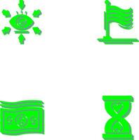 Visualization and Flag Icon vector