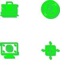 Briefcase and User Icon vector