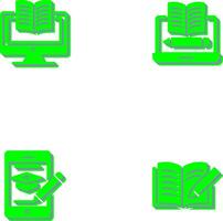 Digital Learning and Written Icon vector