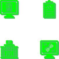 Online appointment and Clipboard Icon vector