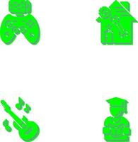 Game Controller and home repair Icon vector