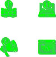 information point and laptop Icon vector