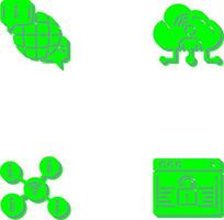 chat and network Icon vector