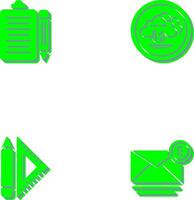 clipboard and cloud data Icon vector