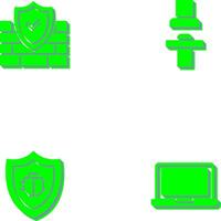 Firewall and Seat Icon vector