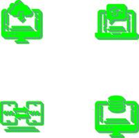 Download and E Learning Icon vector