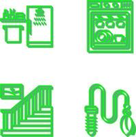 Shower and Dishwasher Icon vector