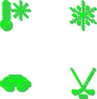 Snow Flake and Cold Icon vector