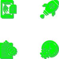 Smart Phone and Rocket Icon vector